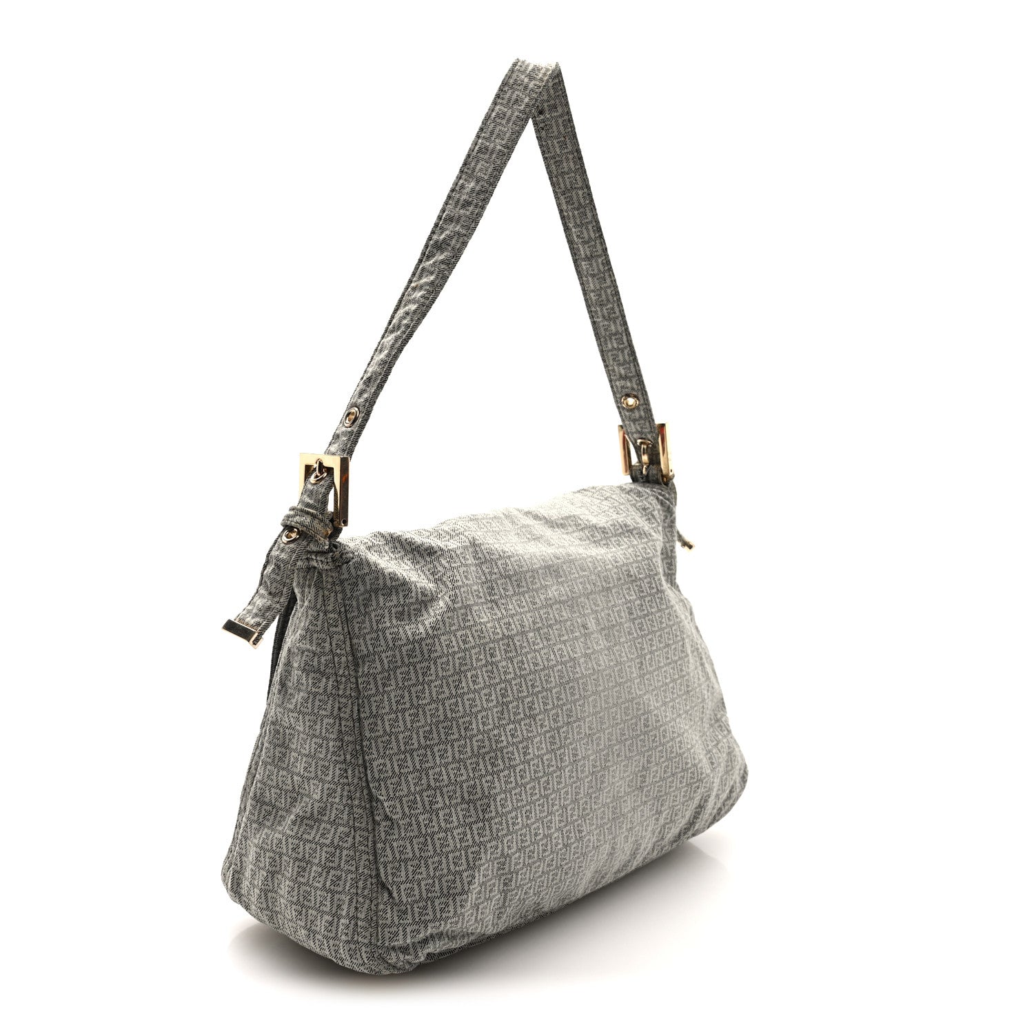 Fendi Zucchino Mama Baguette Grey 3 of 9