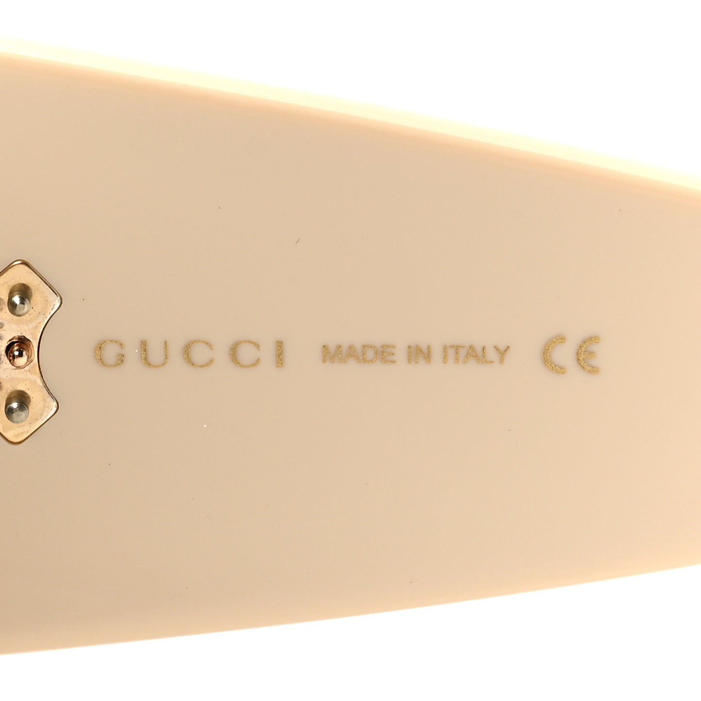 Acetate Round Sunglasses GG0779S Ivory
