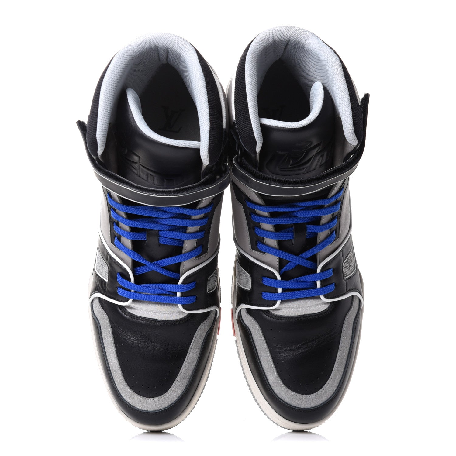 Louis Vuitton Calfskin Mens LV Trainer Sneaker Boots 10.5 Black 10 of 20