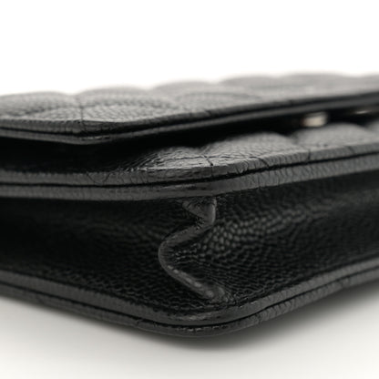 Chanel Caviar Quilted Wallet on Chain WOC Black 9 of 11