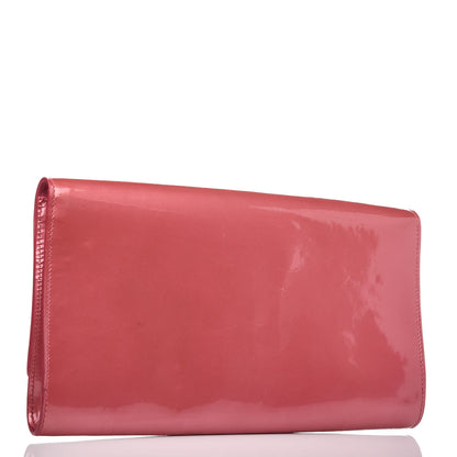 Saint Laurent Patent Large Belle De Jour Clutch Pink 3 of 14
