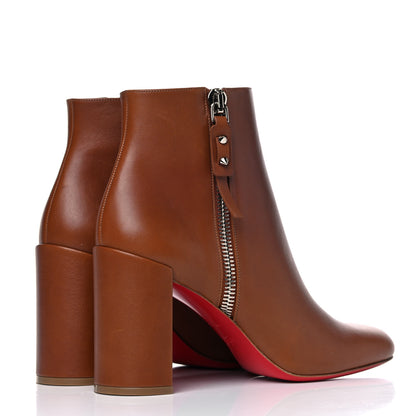 Christian Louboutin Calfskin Ziptotal 85 Booties 40.5 Cuoio 4 of 15