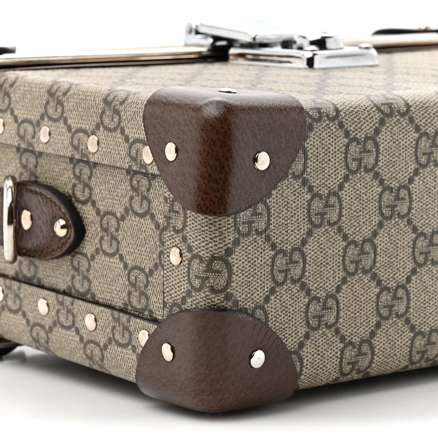 Gucci GG Supreme Monogram Globe-Trotter Beauty Case Brown 10 of 10