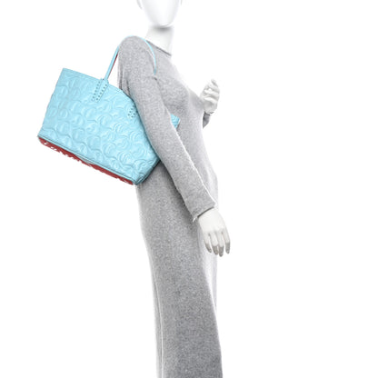 Christian Louboutin Nappa Embossed East West Cabata Tote Mineral 2 of 15