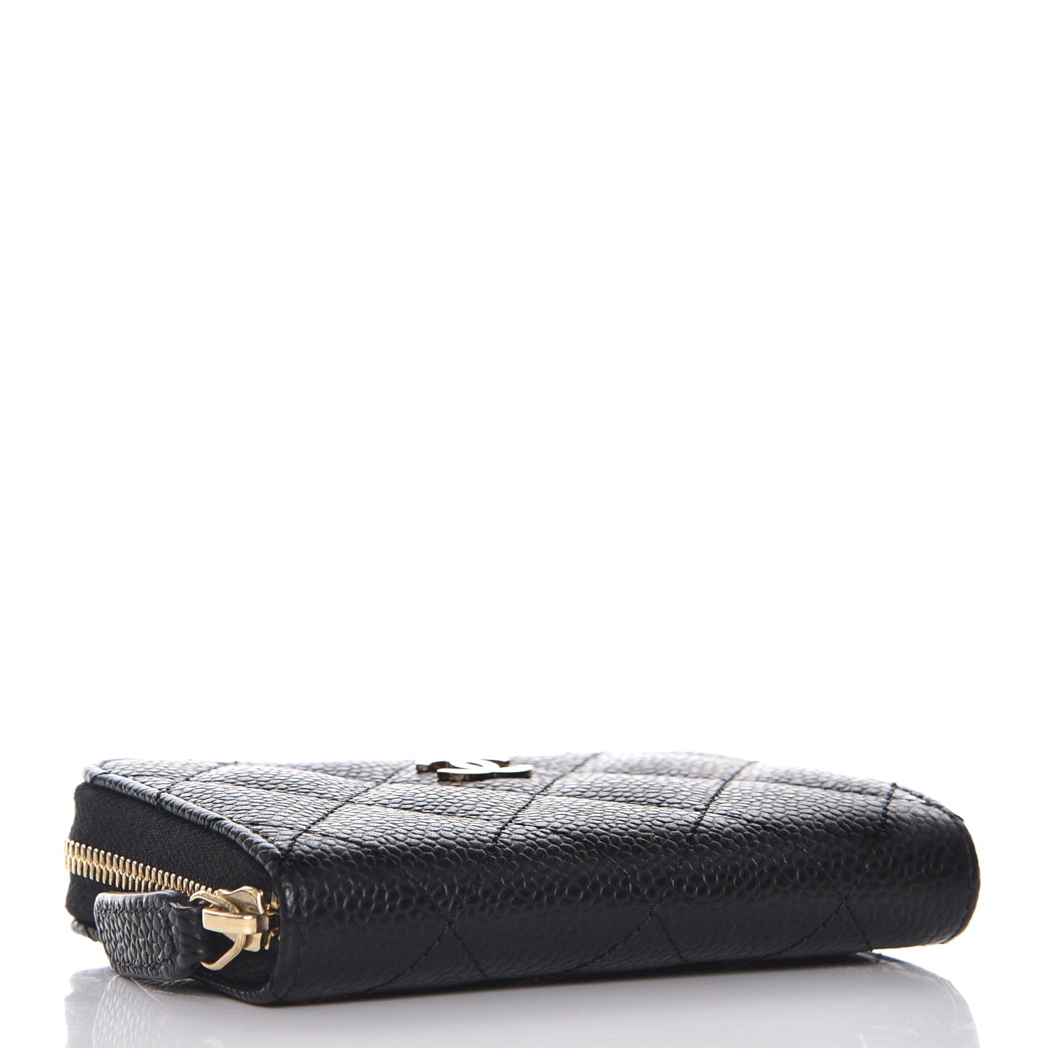 Chanel Caviar Quilted Zip Coin Purse Black 4 of 7