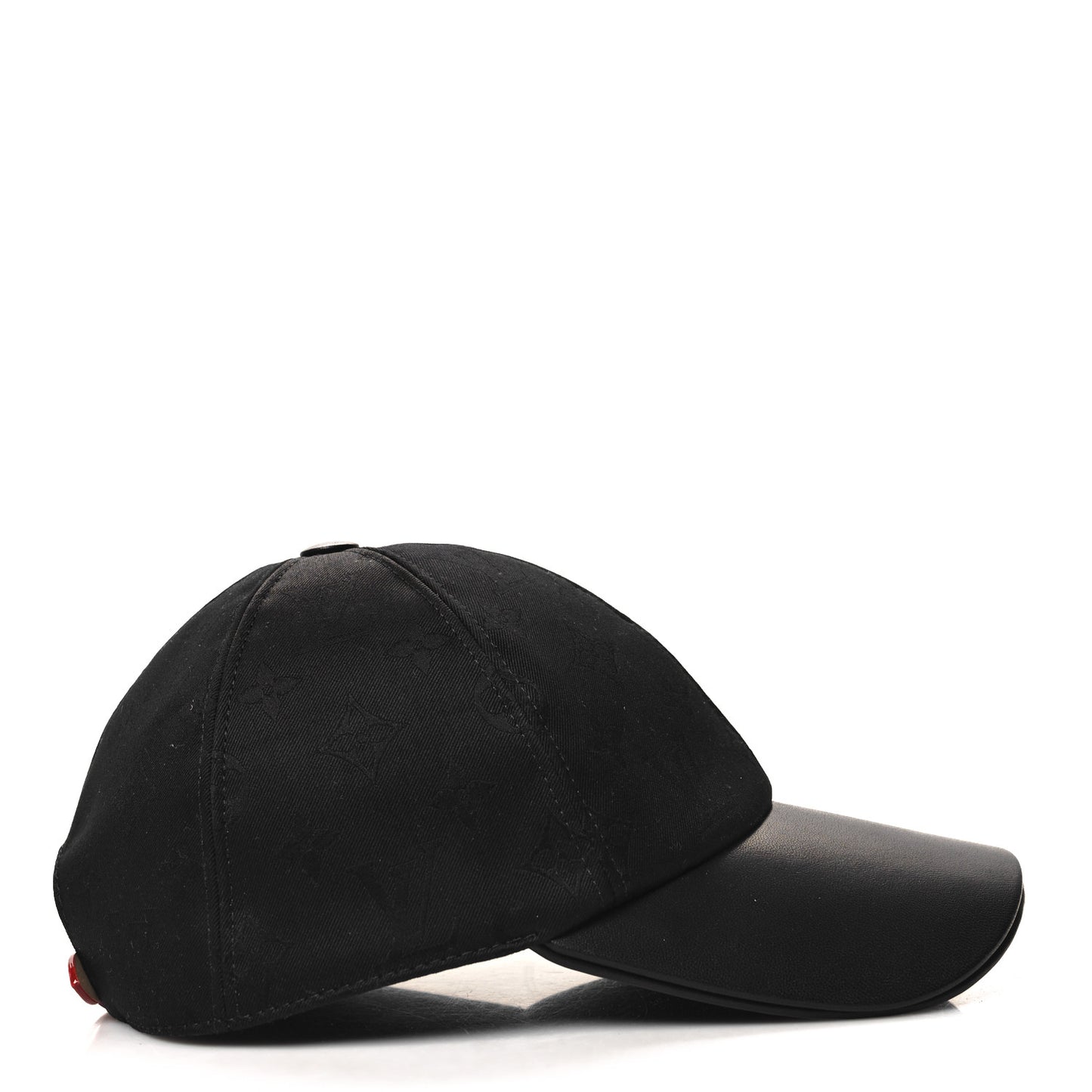 Calfskin Cotton Jacquard Monogram LV First Cap Black