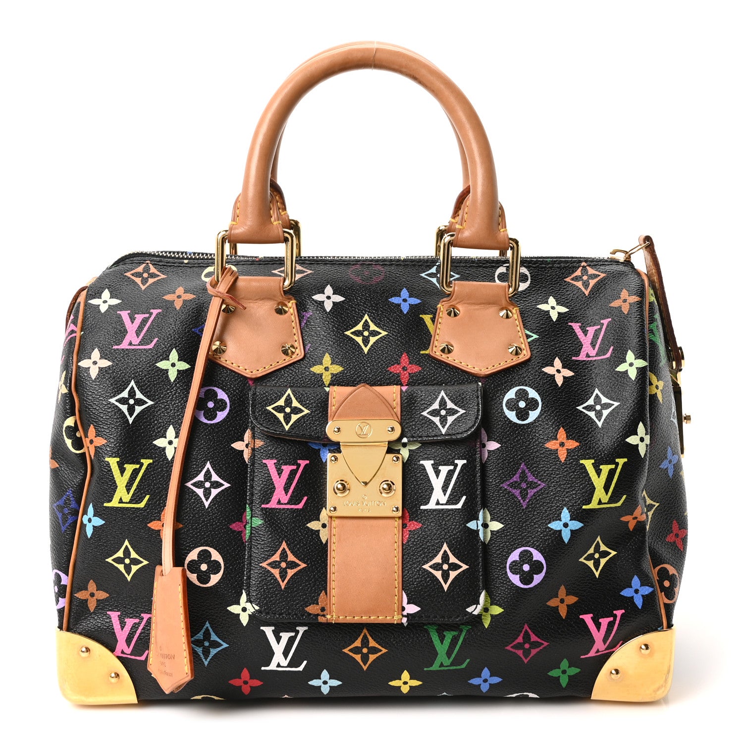 Louis Vuitton Monogram Multicolor Speedy 30 Black 1 of 9