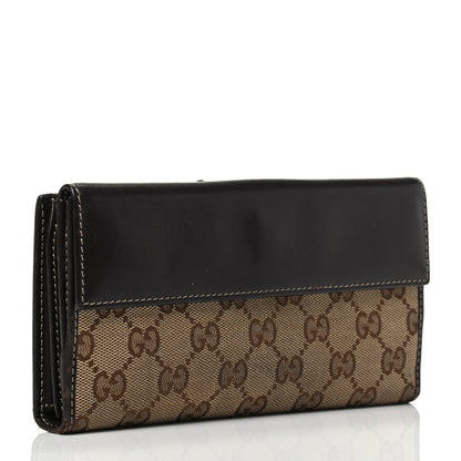 Gucci Monogram Heart Continental Wallet Dark Brown 3 of 7