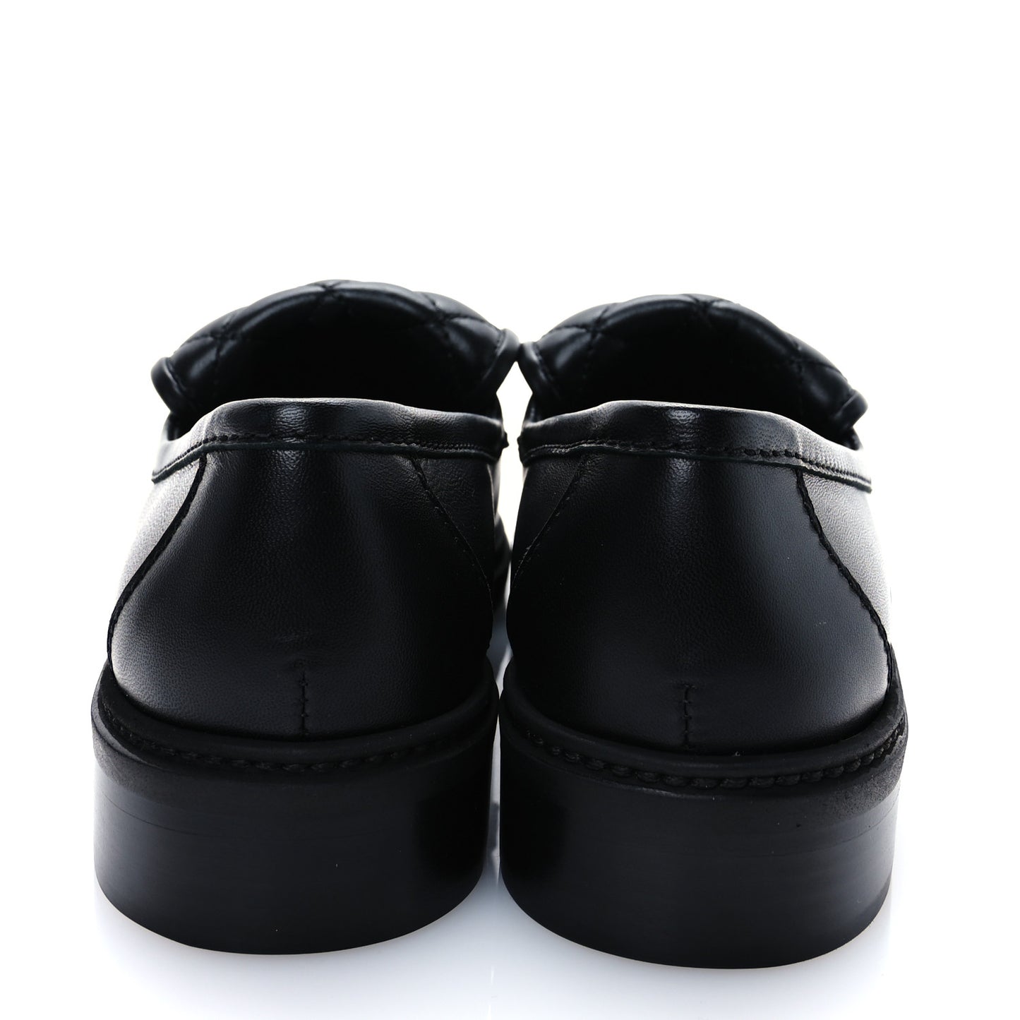 Lambskin Quilted CC Turnlock Loafers 37.5 Black