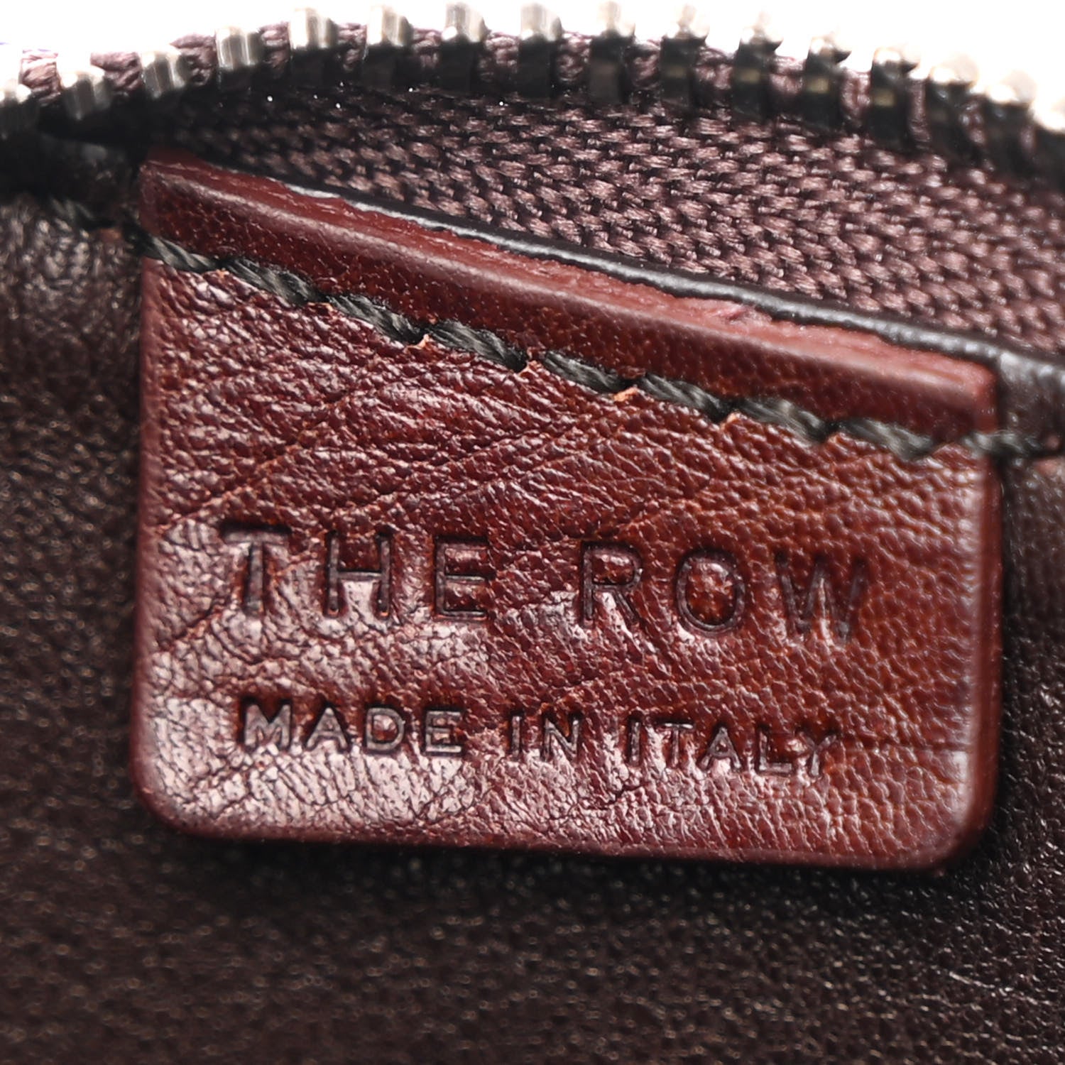 The Row Grained Calfskin Half Moon Shoulder Bag Burnt Wood 6 of 10