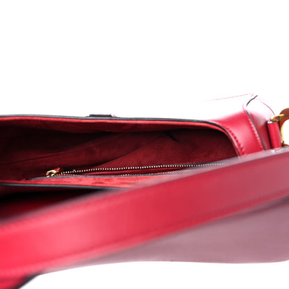Christian Dior Calfskin Saddle Bag Scarlet 5 of 13