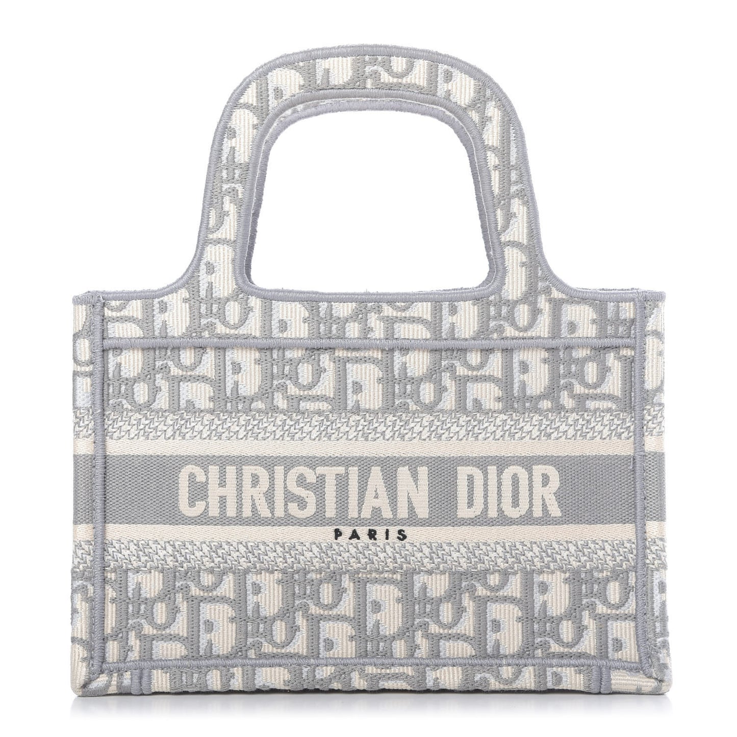 Oblique Mini Book Tote Grey Multicolor