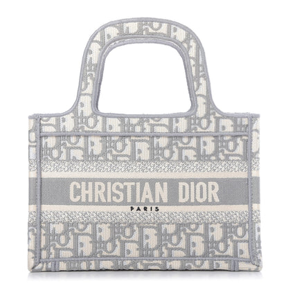 Christian Dior Oblique Mini Book Tote Grey Multicolor 1 of 9