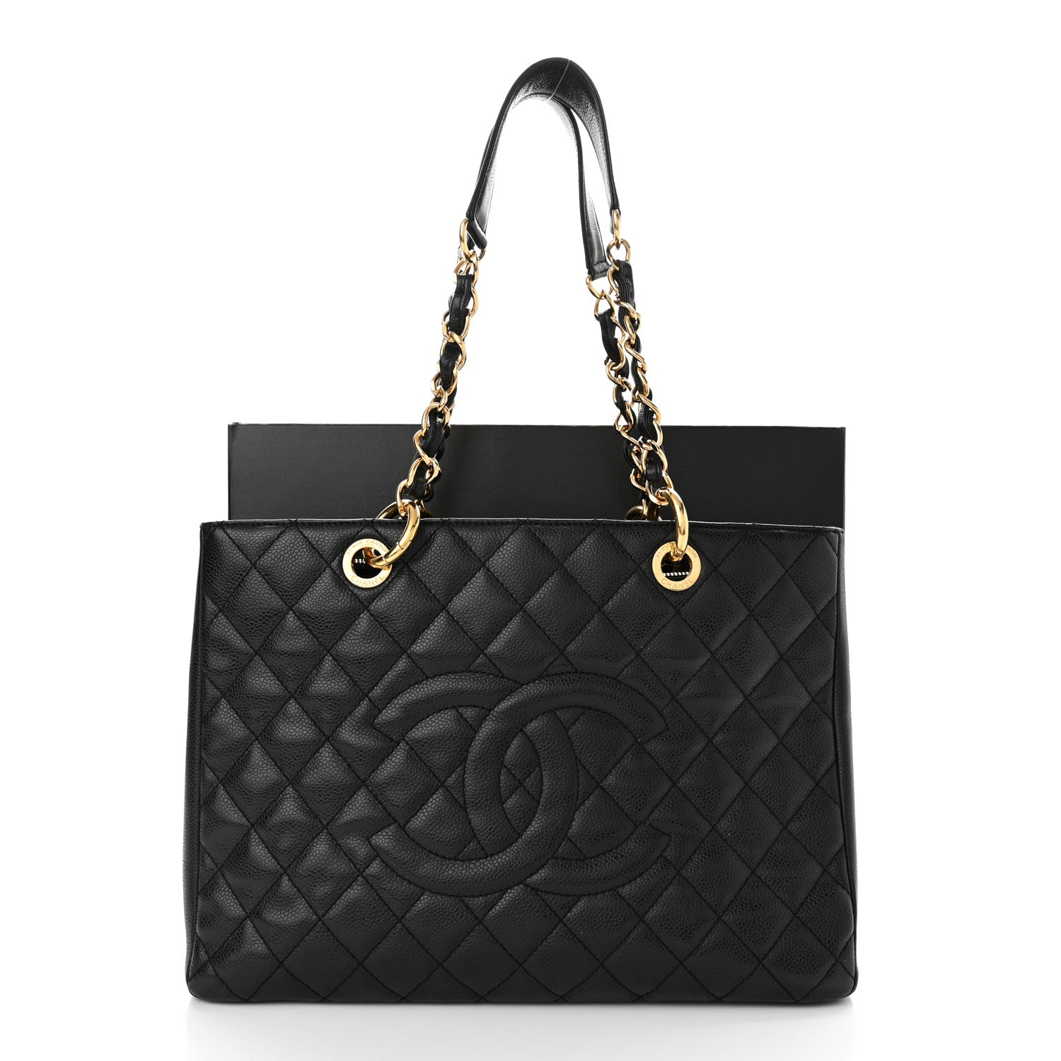 Chanel Caviar Quilted Grand Shopping Tote GST Black 11 of 11