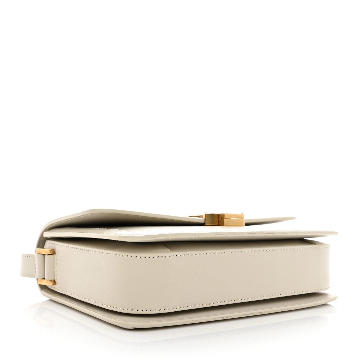 Saint Laurent Box Calfskin Monogram Medium Solferino Satchel Crema Soft 4 of 9