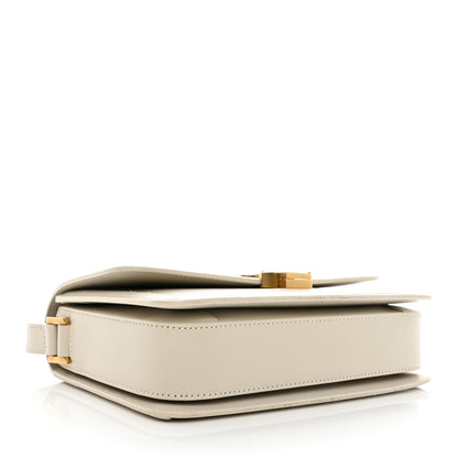 Saint Laurent Box Calfskin Monogram Medium Solferino Satchel Crema Soft 4 of 9