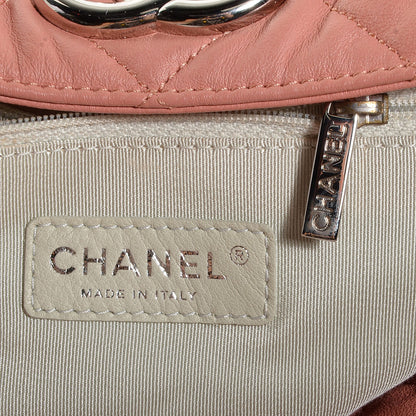 Chanel Washed Lambskin Chain Around Hobo Pink 6 of 7