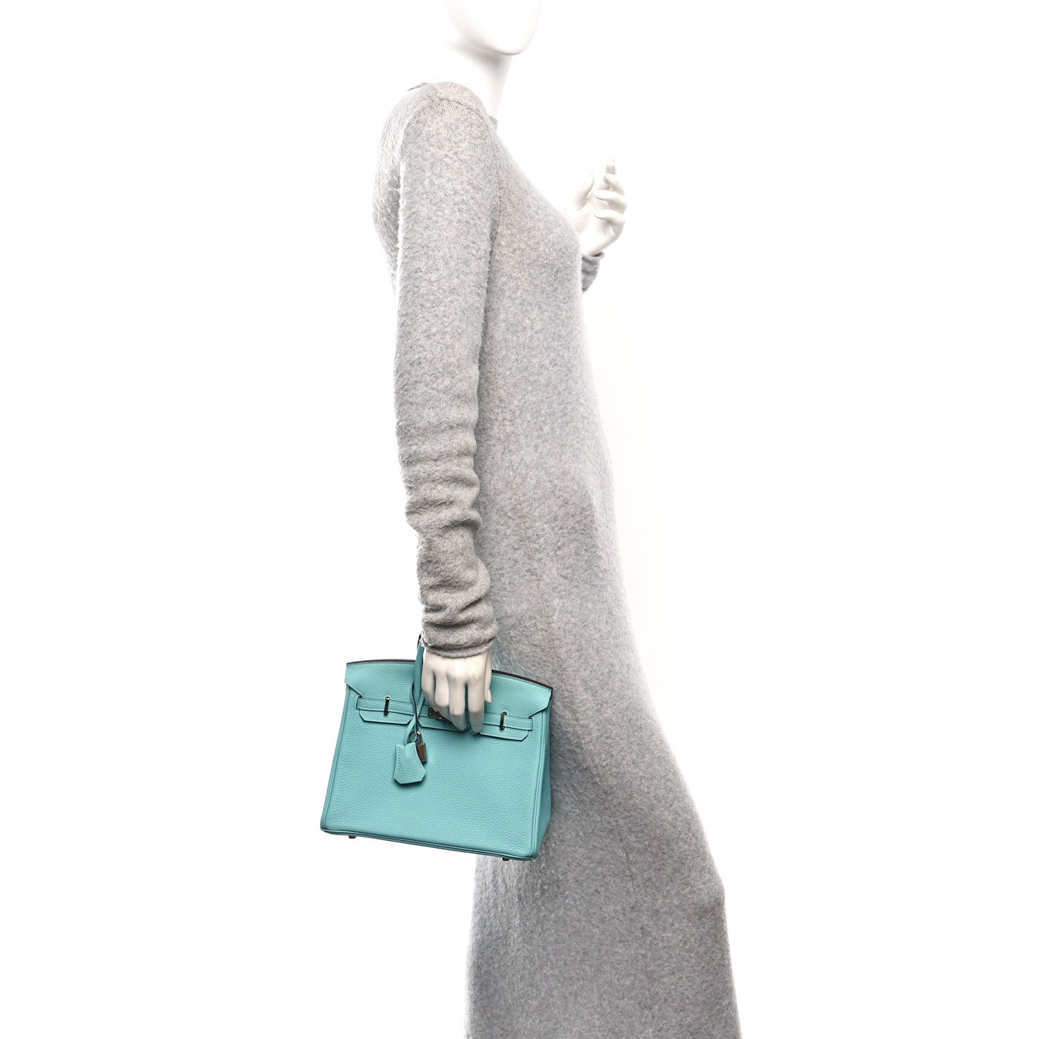Hermes Togo Birkin 25 Bleu Atoll 2 of 14