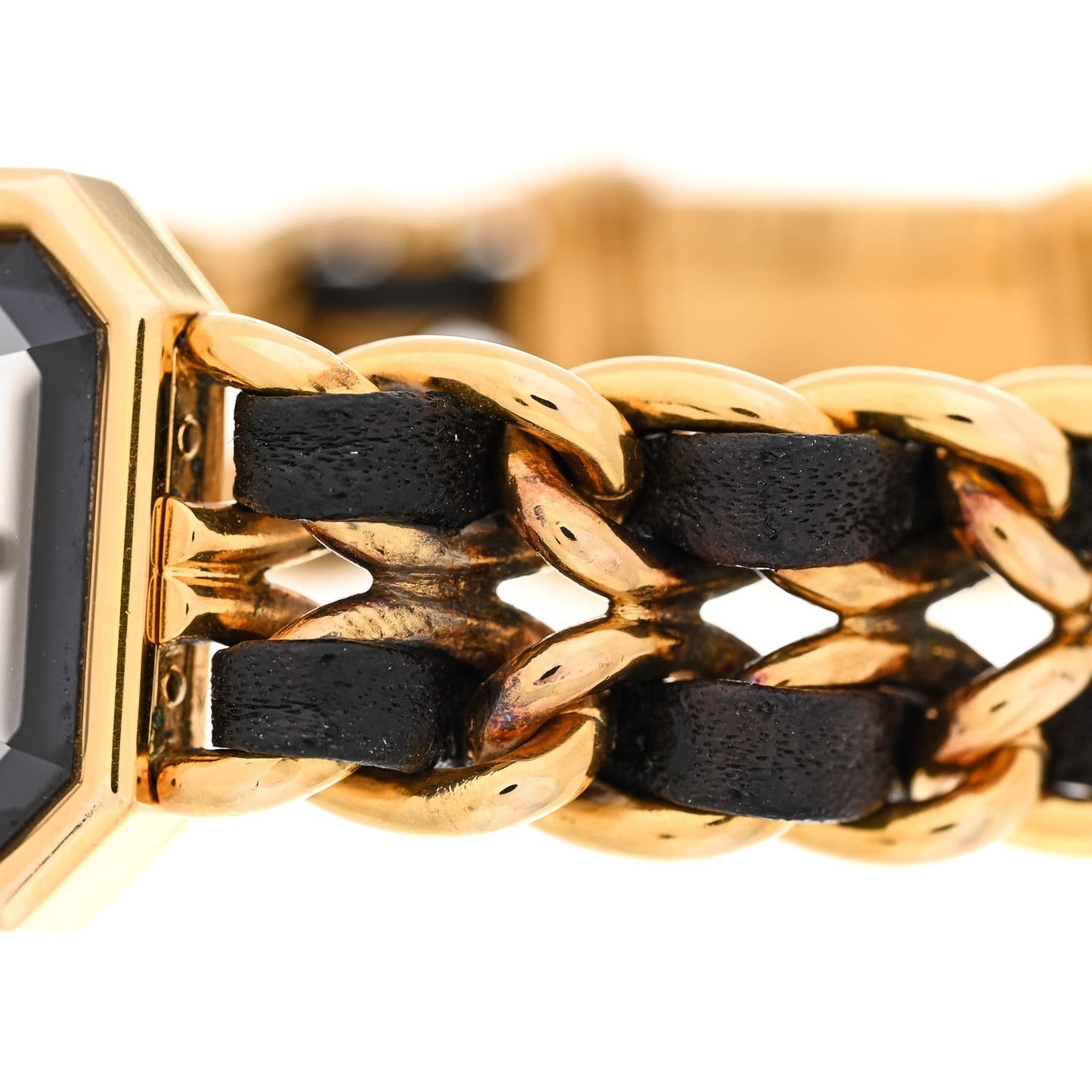Stainless Steel Lambskin 20mm Chain Premiere Quartz Watch Gold M