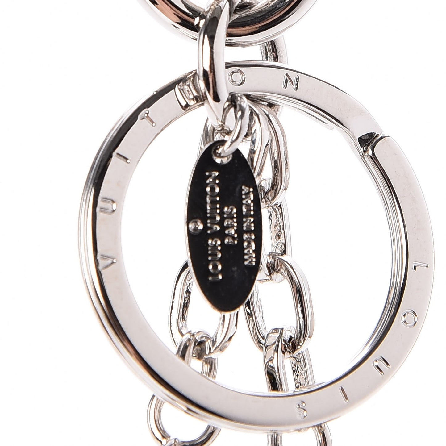 Twist Bag Charm Key Holder White