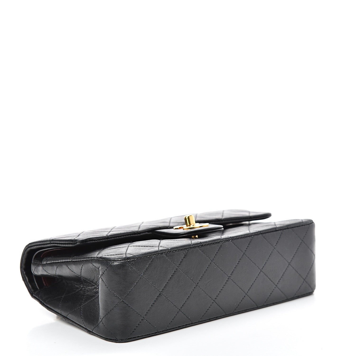 Chanel Lambskin Quilted Small Double Flap Black 3 of 16
