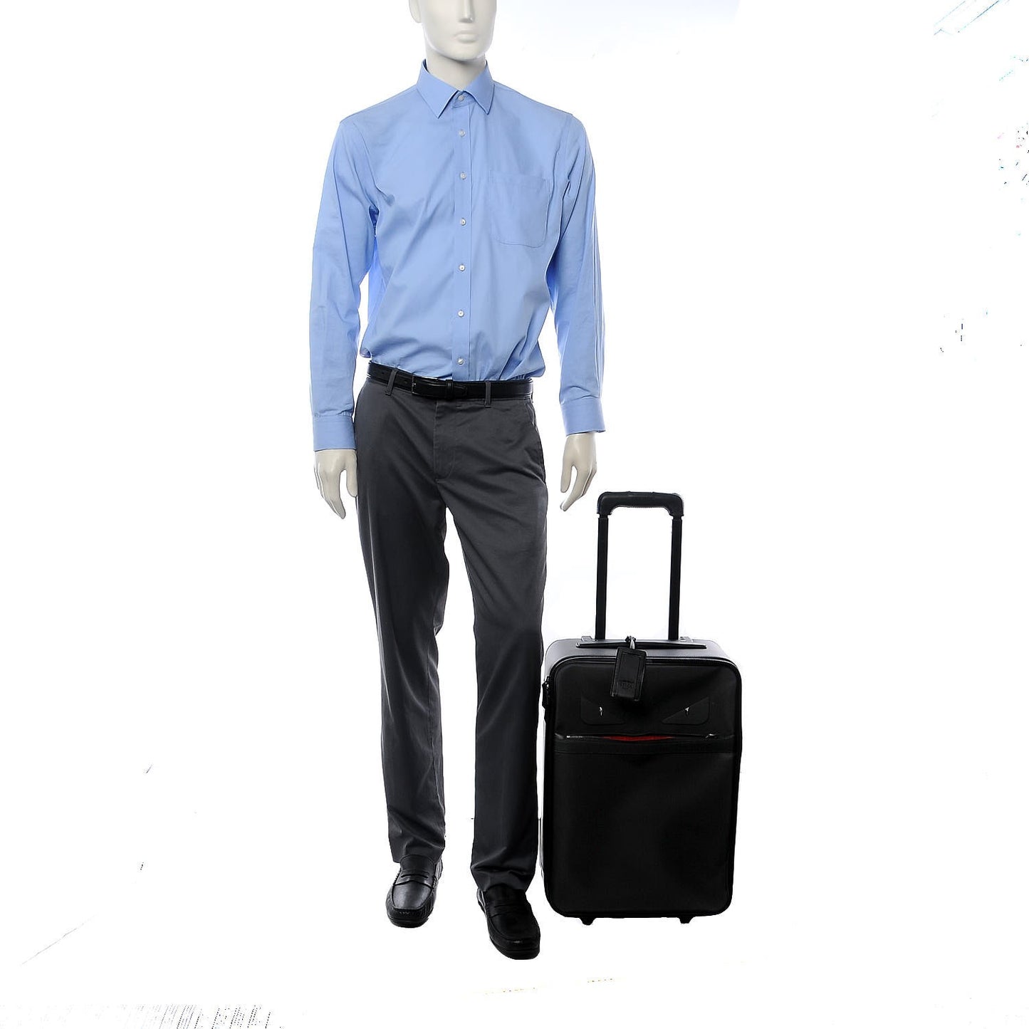 Nylon Vitello Liberty Opaco Metal Monster Eyes Trolley Black