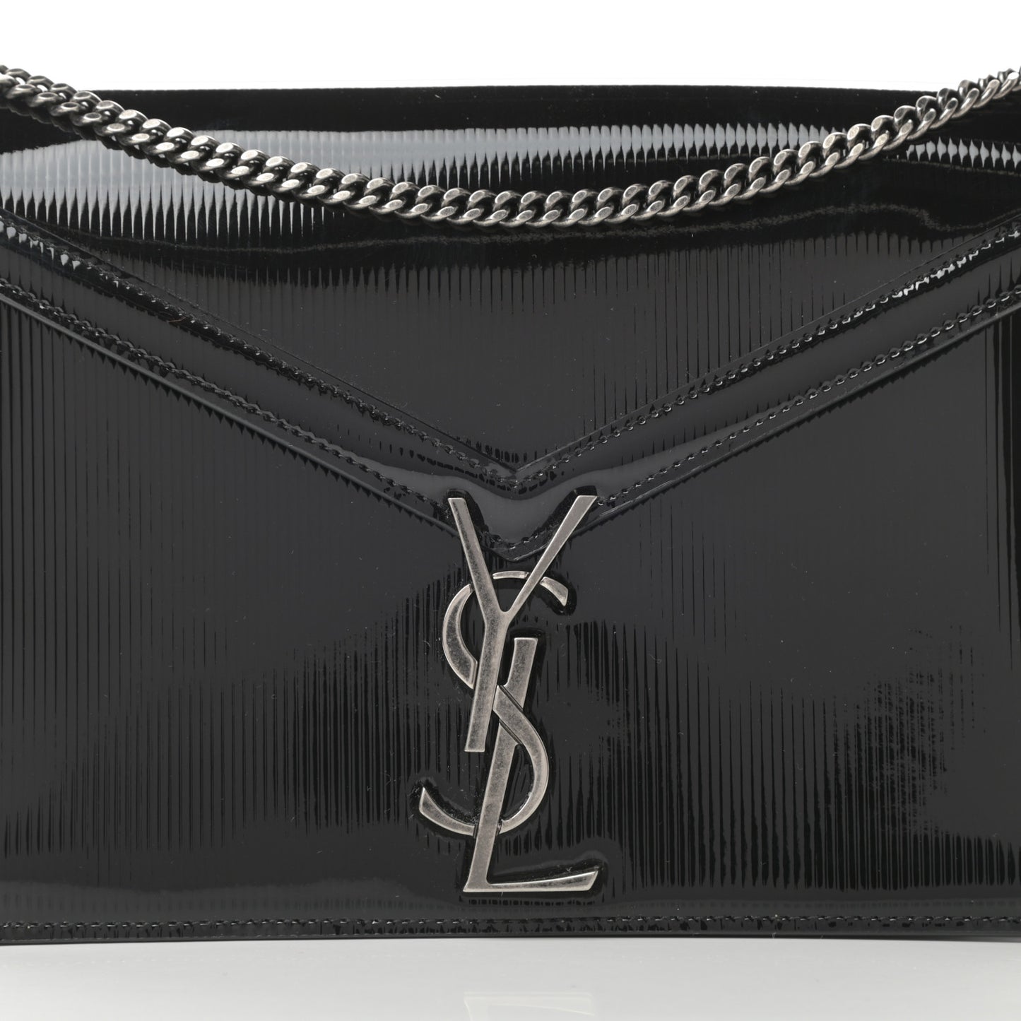 Patent Monogram Cassandra Clasp Bag Black