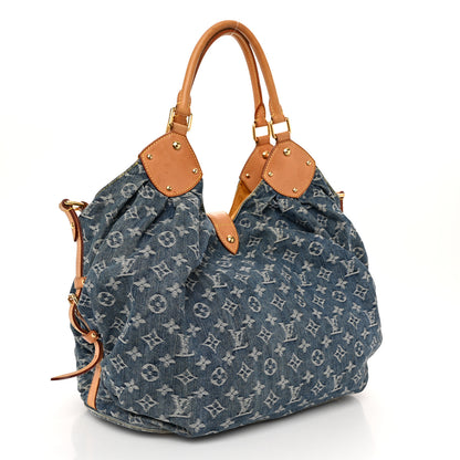 Louis Vuitton Denim Mahina XL Blue 3 of 12