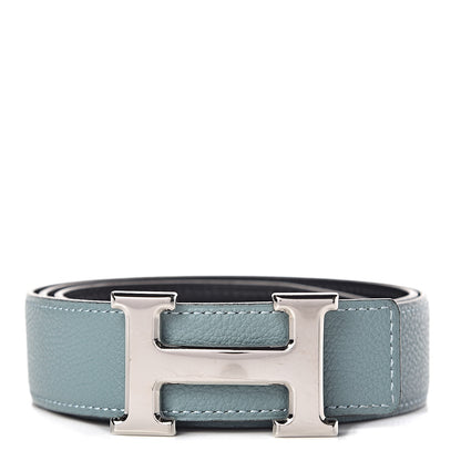 Hermes Box Togo 32mm H Belt 80 Black Ciel 1 of 10