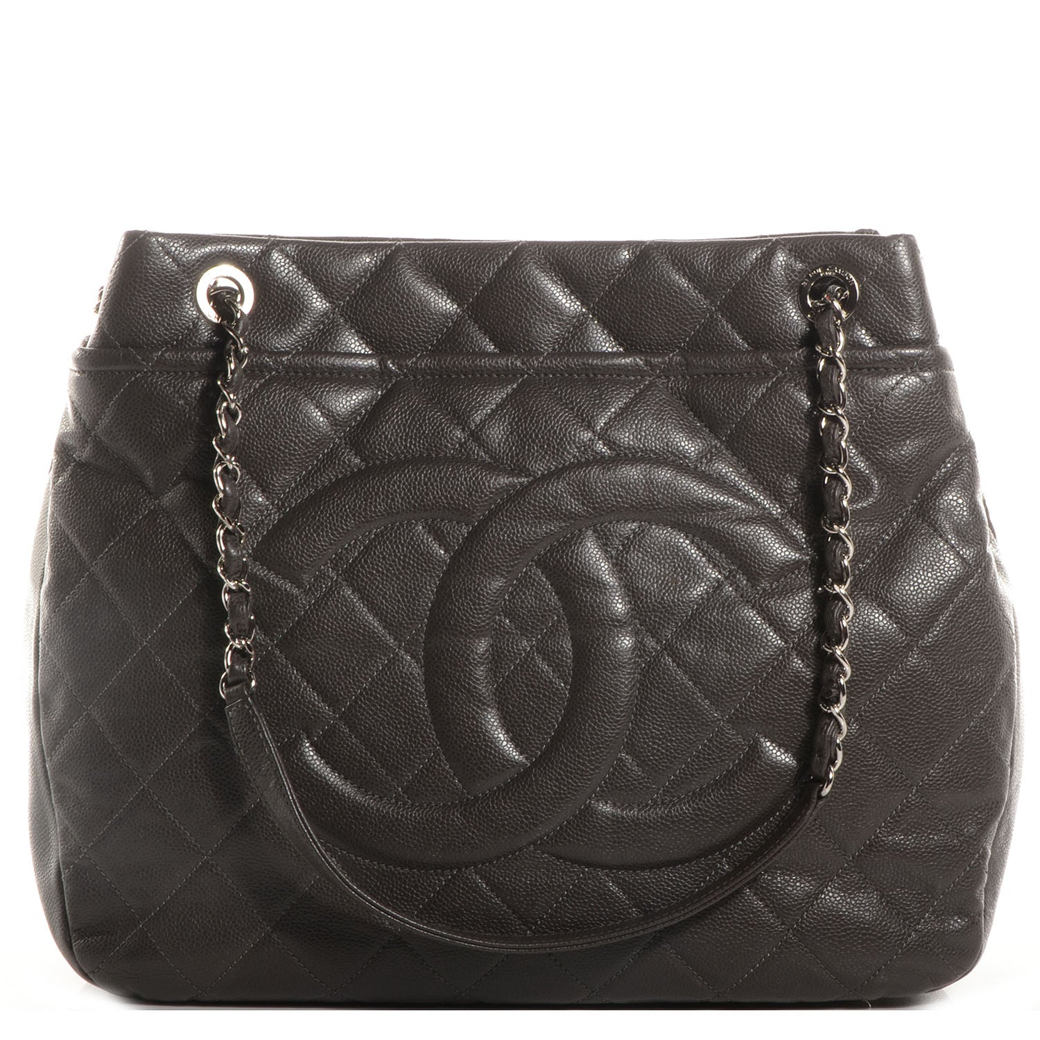 Chanel Soft Caviar Timeless CC Large Shopping Tote Grey 1 of 7