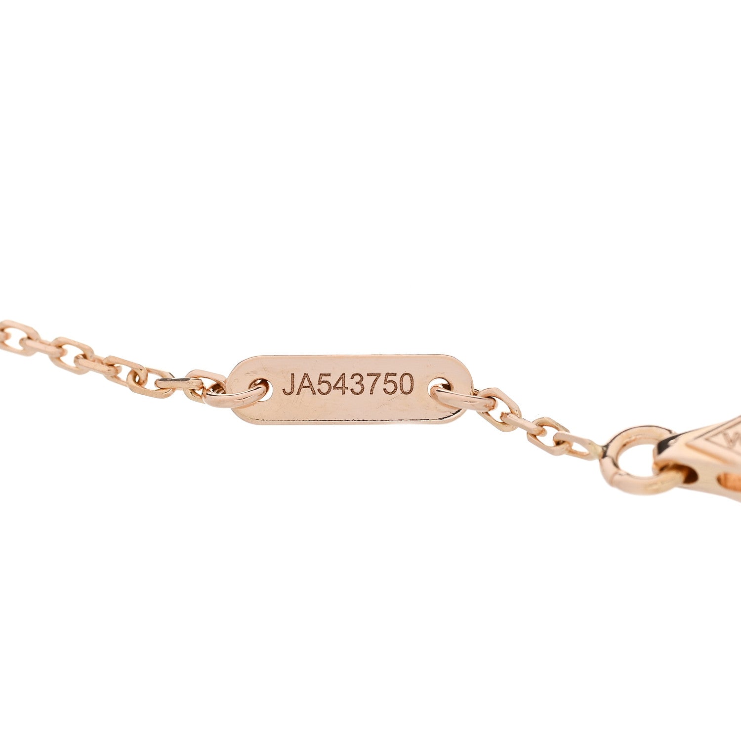Van Cleef & Arpels 18K Rose Gold Carnelian Sweet Alhambra Bracelet 3 of 4