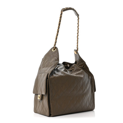 Chanel Caviar Quilted Medium Chanel 25 Handbag Dark Khaki 4 of 11