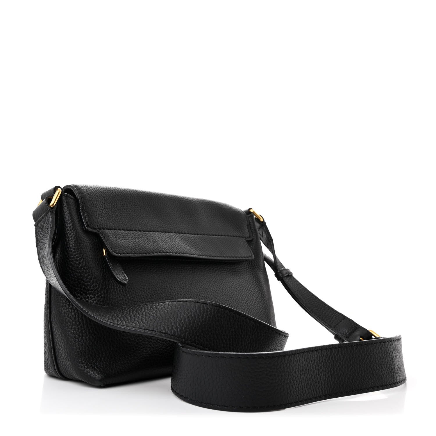 Burberry Signature Grain Medium Burleigh Crossbody Bag Black 3 of 12