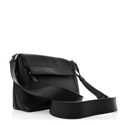 Burberry Signature Grain Medium Burleigh Crossbody Bag Black 3 of 12