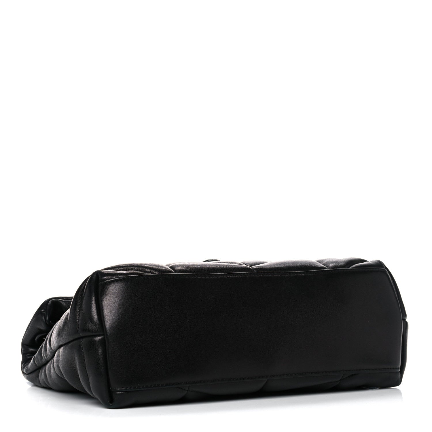 Saint Laurent Lambskin Quilted Small Loulou Puffer Monogram Chain Satchel Black 4 of 13