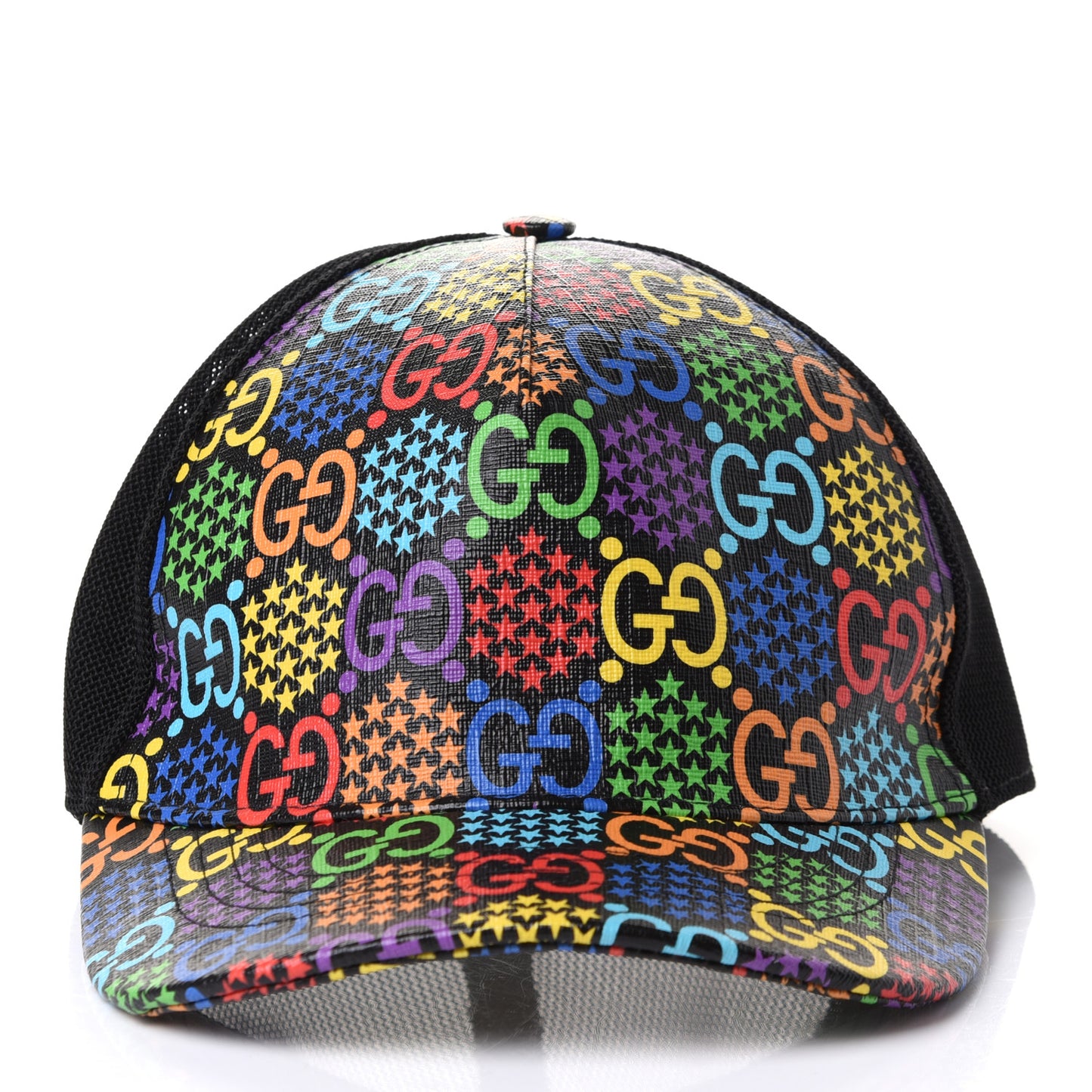 GG Supreme Monogram Psychedelic Baseball Hat XXL 61 Black