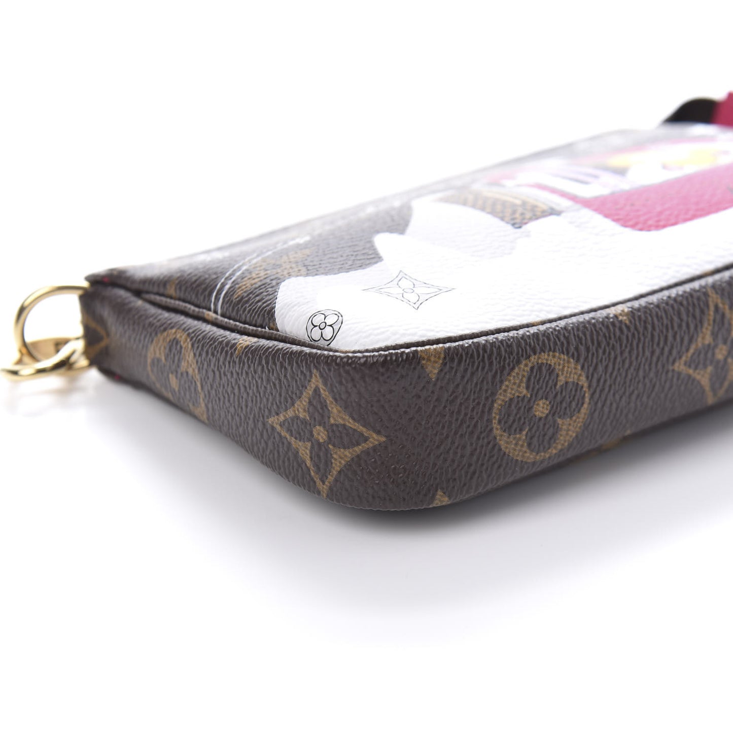 Monogram 2019 Christmas Animation Mini Courchevel Pochette Accessories Fuchsia