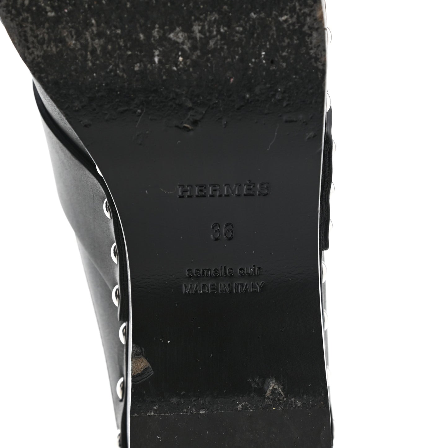 Calfskin Calya Mules 36 Black