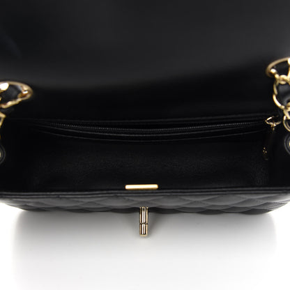 Chanel Lambskin Quilted Mini Rectangular Flap Black 5 of 9