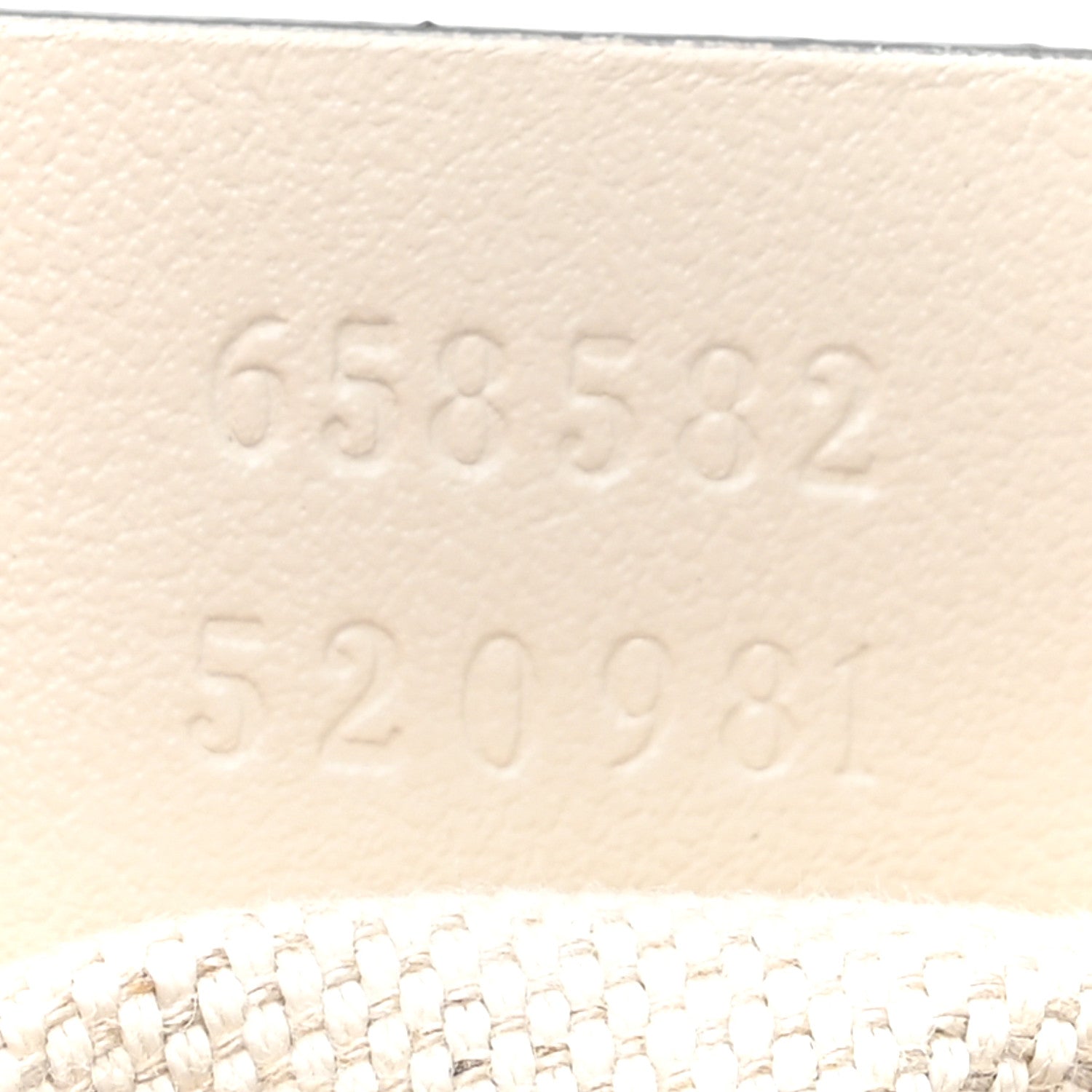 Gucci Calfskin GG Tennis Embossed Belt Bag Mystic White 7 of 11