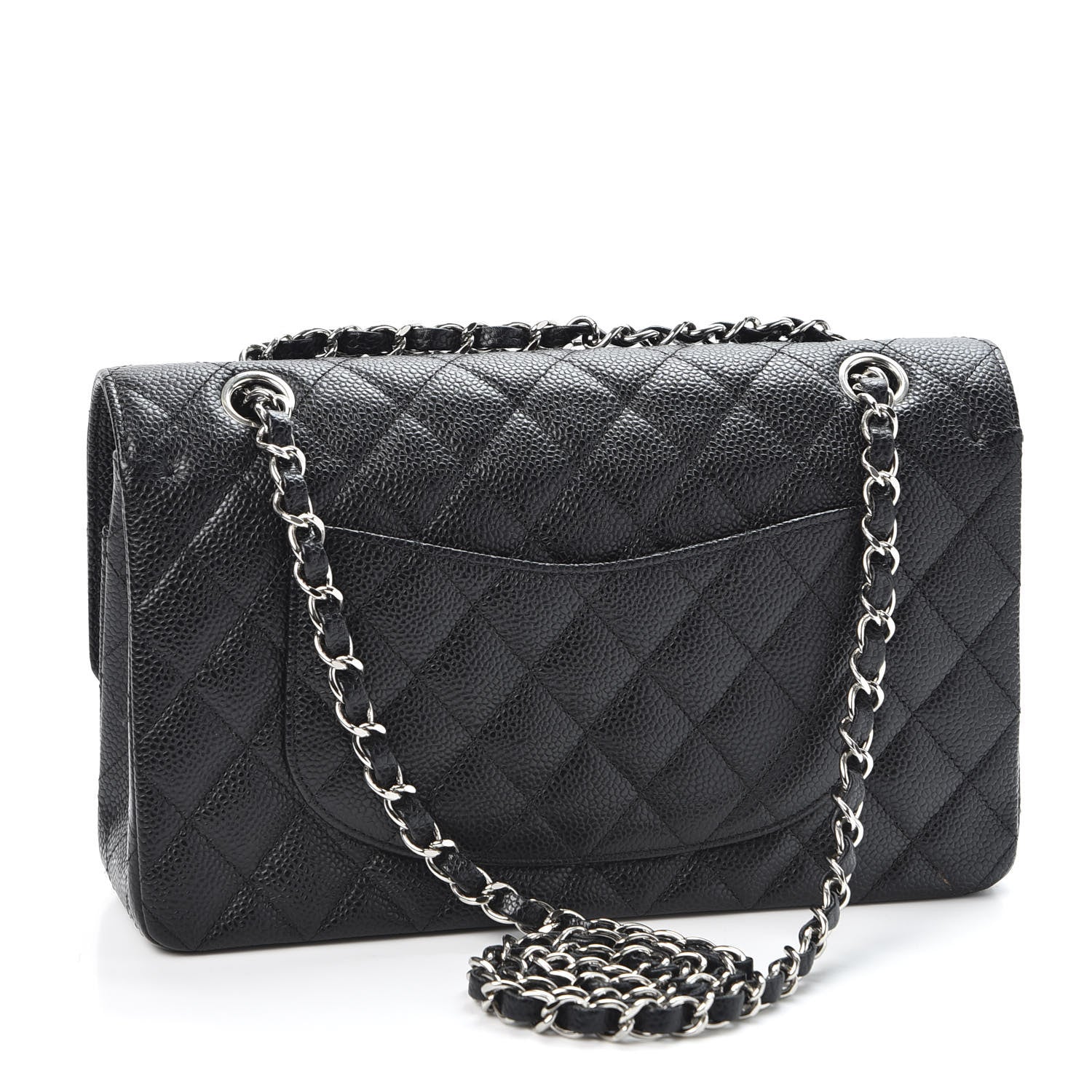 Chanel Caviar Quilted Medium Double Flap Black 2 of 9