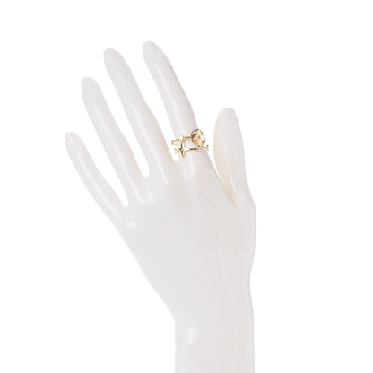 Louis Vuitton 18K Gold Diamond Monogram Idylle Blossom Ring Set 53 6.5 2 of 5
