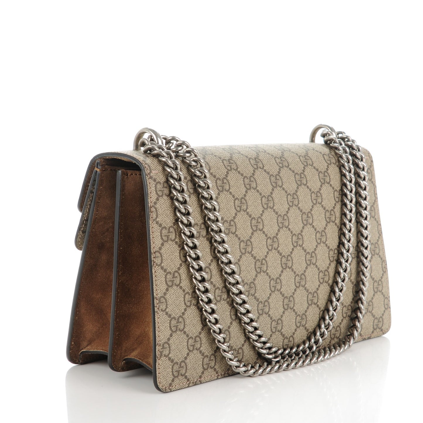 GG Supreme Monogram Small Dionysus Shoulder Bag Taupe
