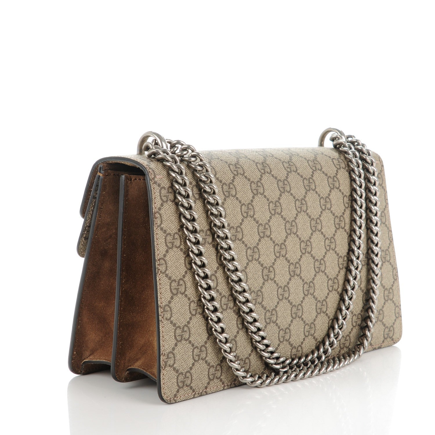 Gucci GG Supreme Monogram Small Dionysus Shoulder Bag Taupe 3 of 8
