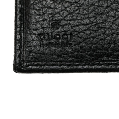 Gucci Dollar Calfskin Double G French Flap Wallet Black 6 of 7
