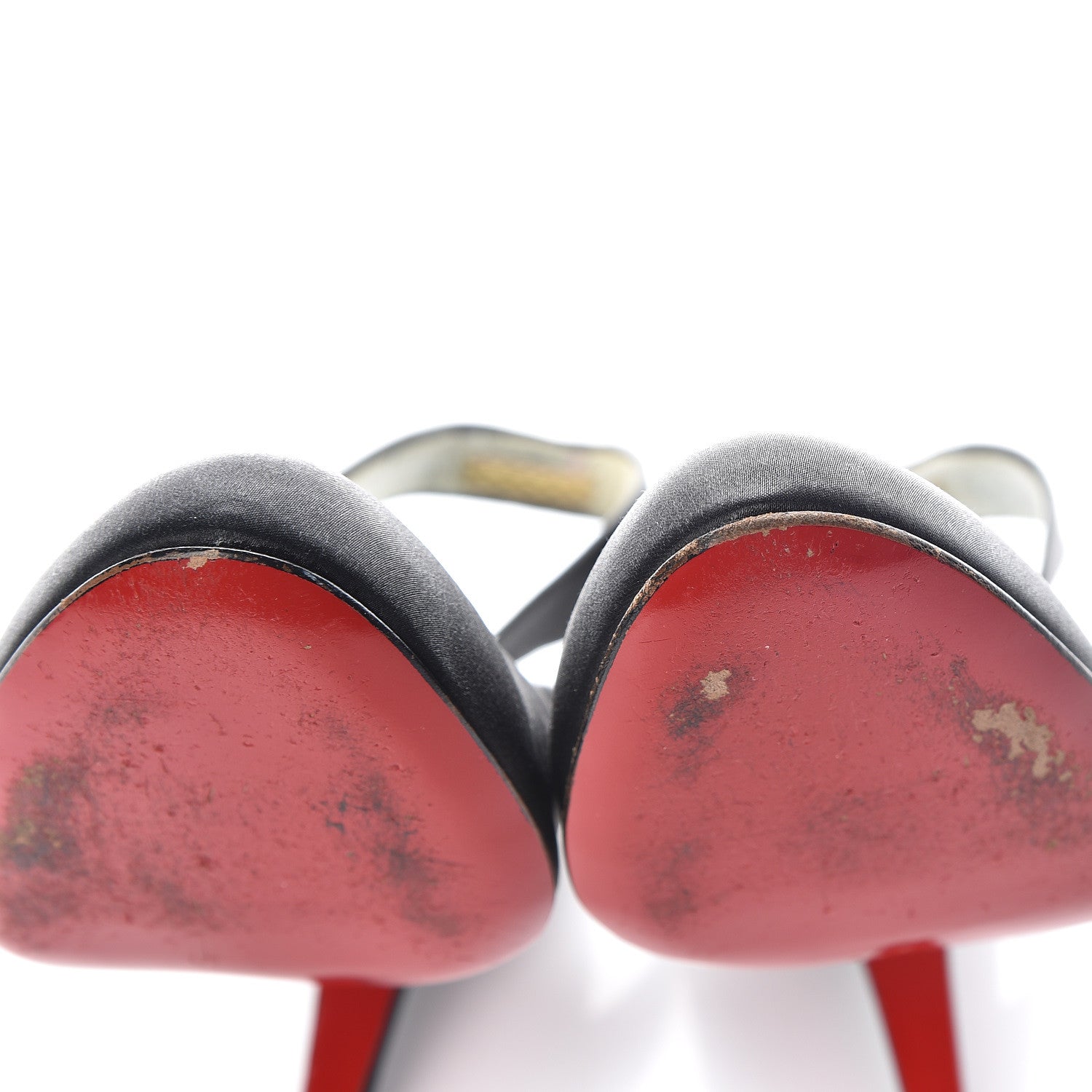Christian Louboutin Satin Slingback 100 Pumps 38.5 Black 11 of 17