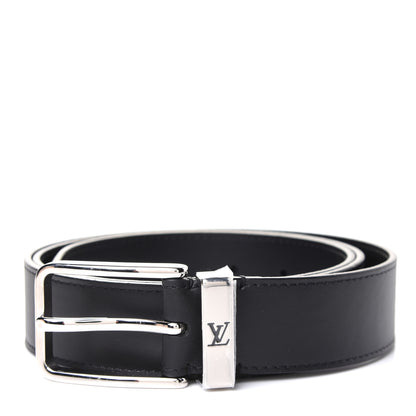 Louis Vuitton Calfskin 35mm Pont Neuf Belt 105 42 Black 1 of 4