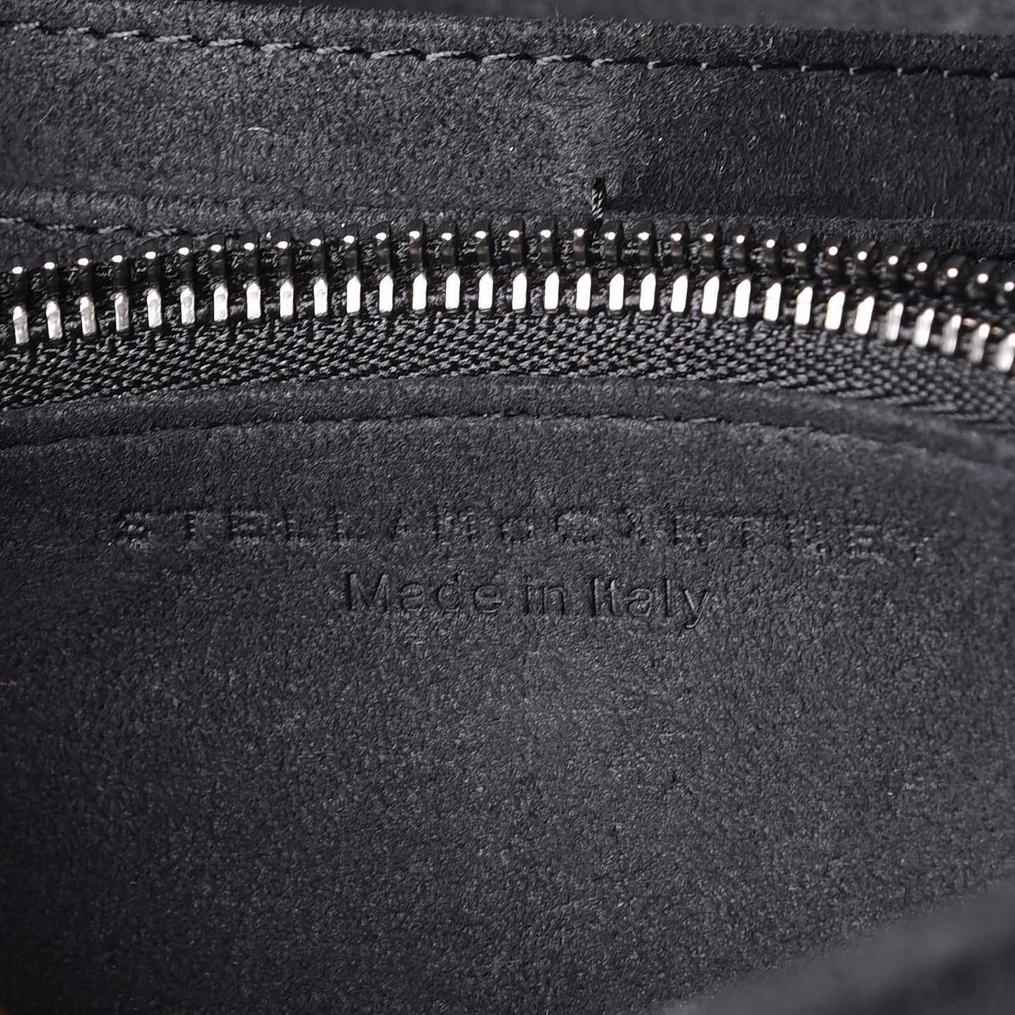 Denim Star Print Falabella Continental Flap Wallet Black