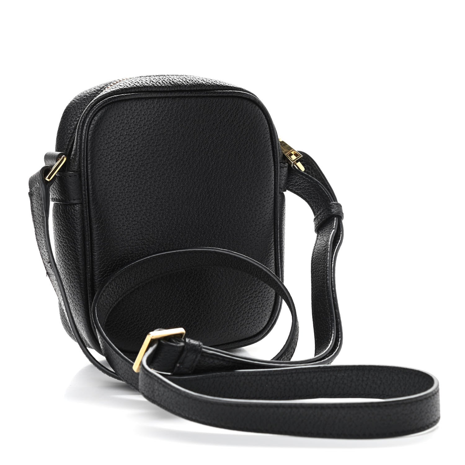 Versace Grained Calfskin Small Medusa Messenger Bag Black 2 of 10