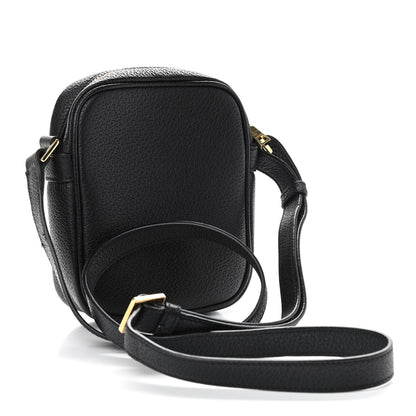 Versace Grained Calfskin Small Medusa Messenger Bag Black 2 of 10